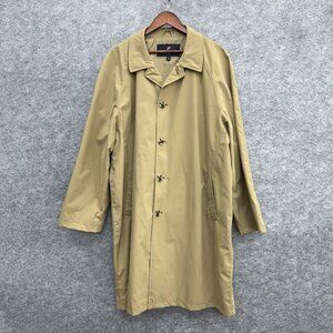 Newport Harbor Tailored Men's Maincoats Trench Coat, Collared, Beige Tan, XL Reg